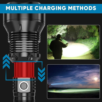 35000000LM Super Bright Powerful LED Flashlight Torch P90 Rechargeable Zoomable