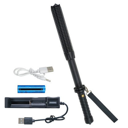 Baseball LED Flashlight Zoom Rechargeable Torch Spotlight Emergency Security Work Light 3 Lighting Modes